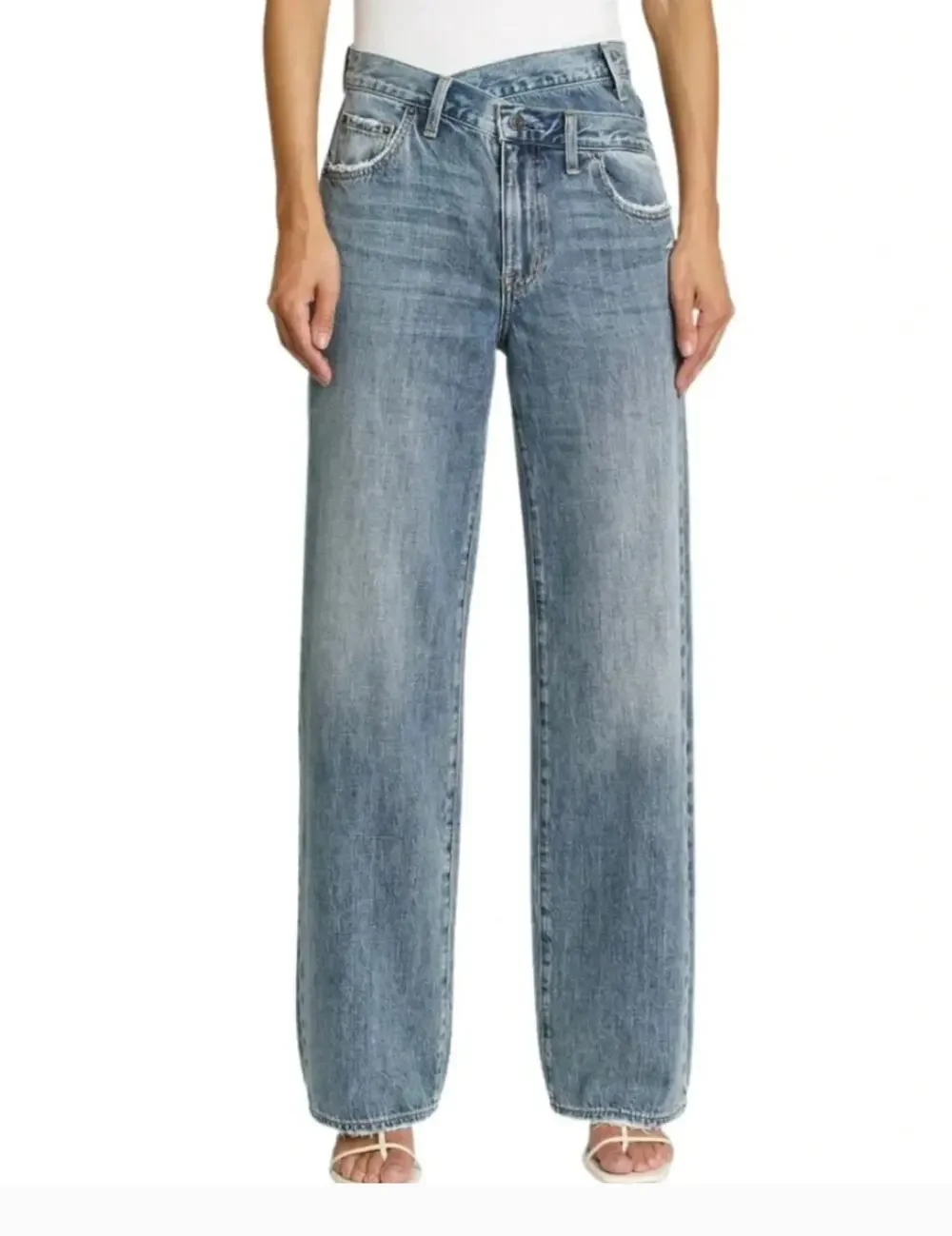 Pistola bobbie high-rise waist crossover wide leg